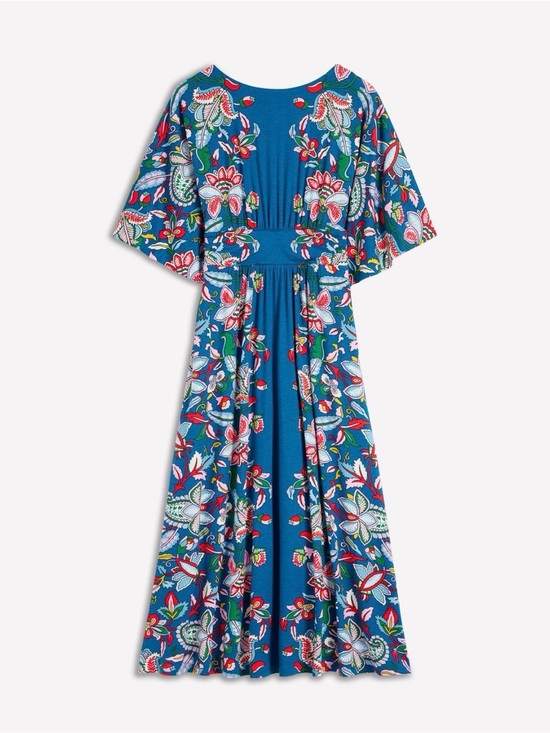 Boden Dresses & Skirts - Boden Navy Floral Maxi Dress with Pink and Red Accents